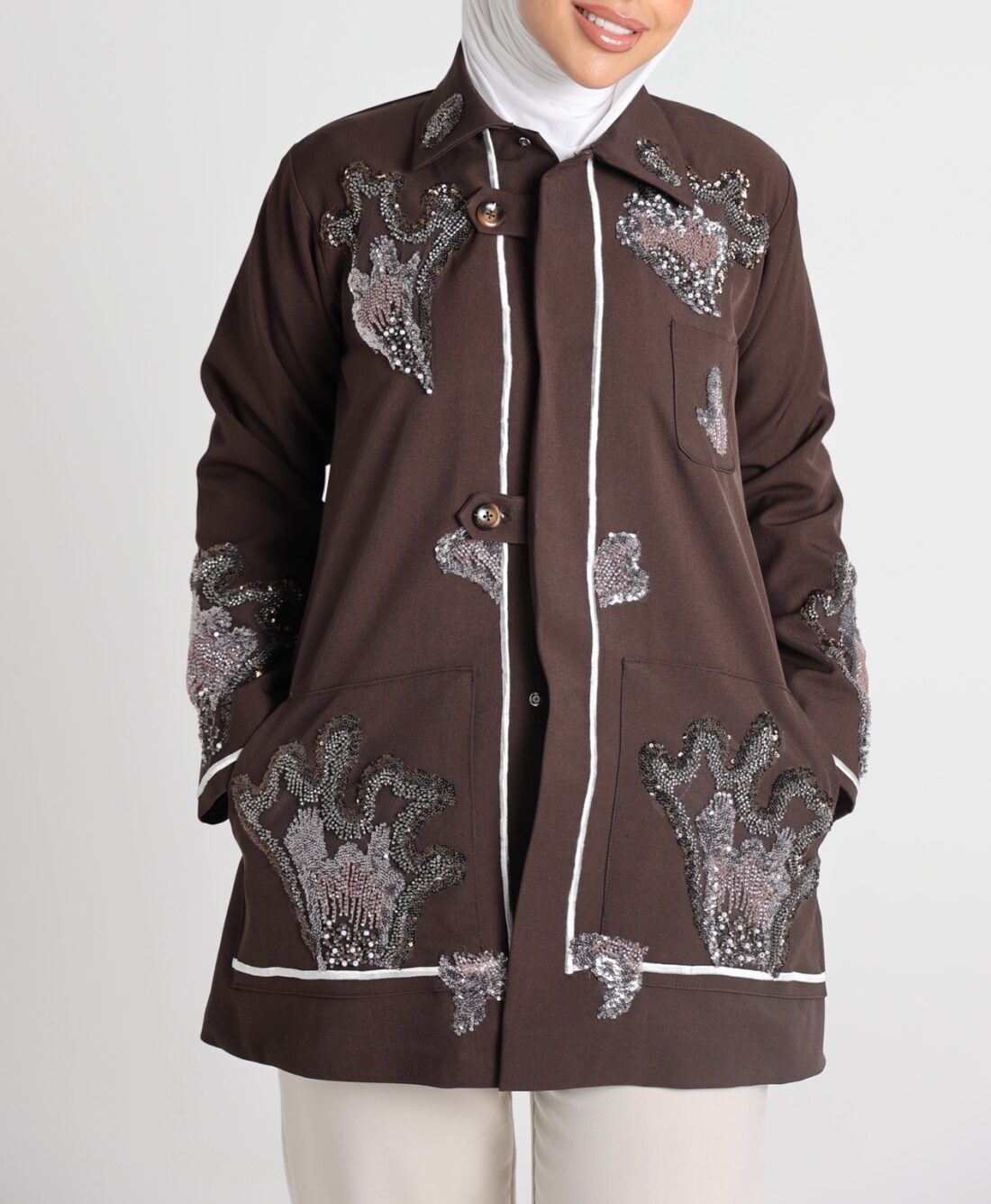 Brown jacket - Image 2