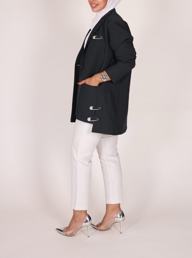 Dark grey clip jacket