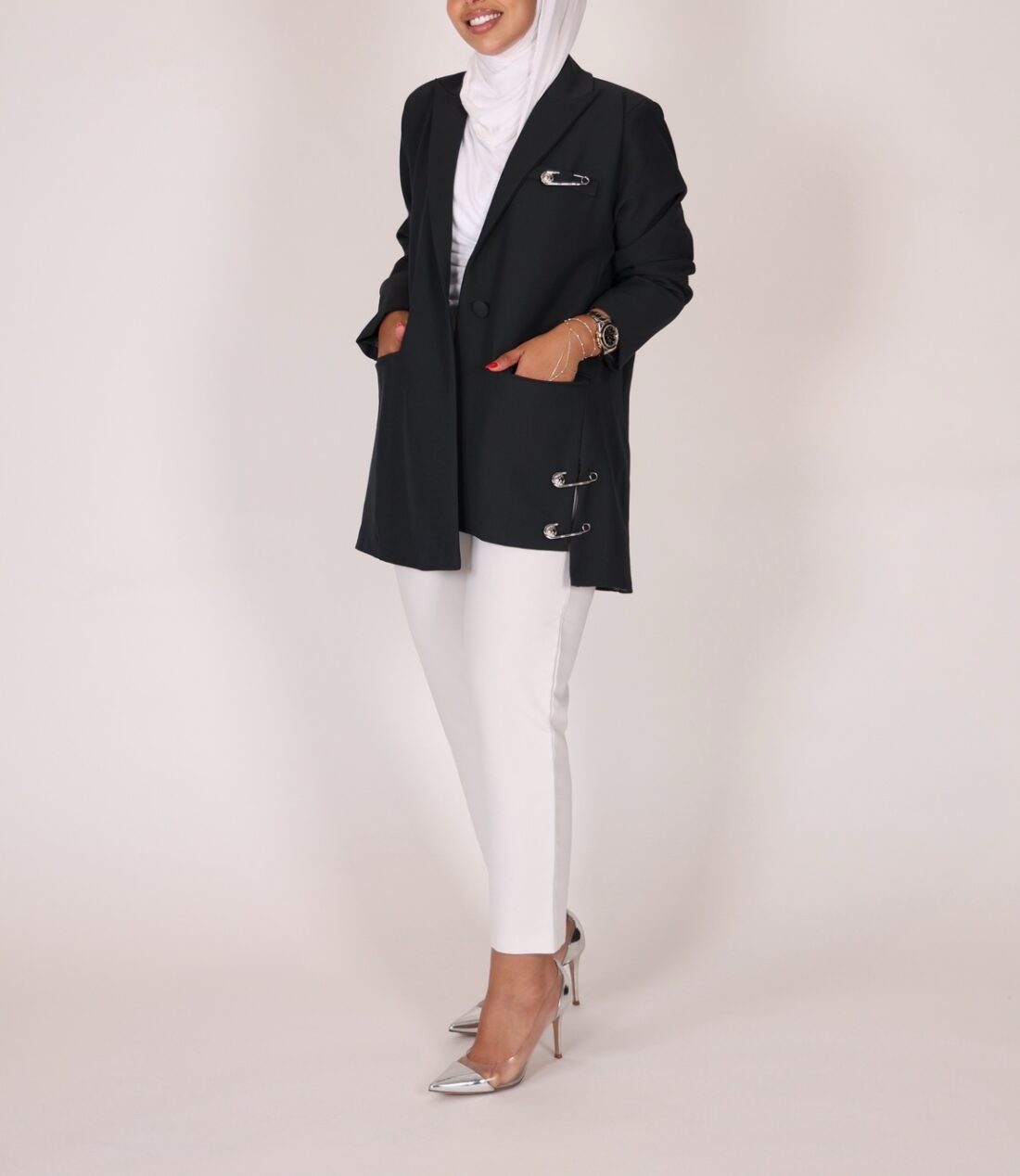Dark grey clip jacket - Image 4