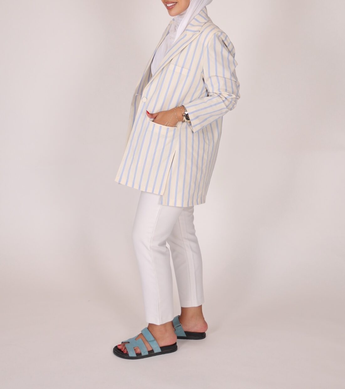 Blue stripes jacket - Image 4