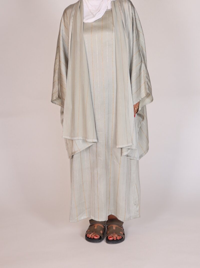 Mint silk summer dress +coverup