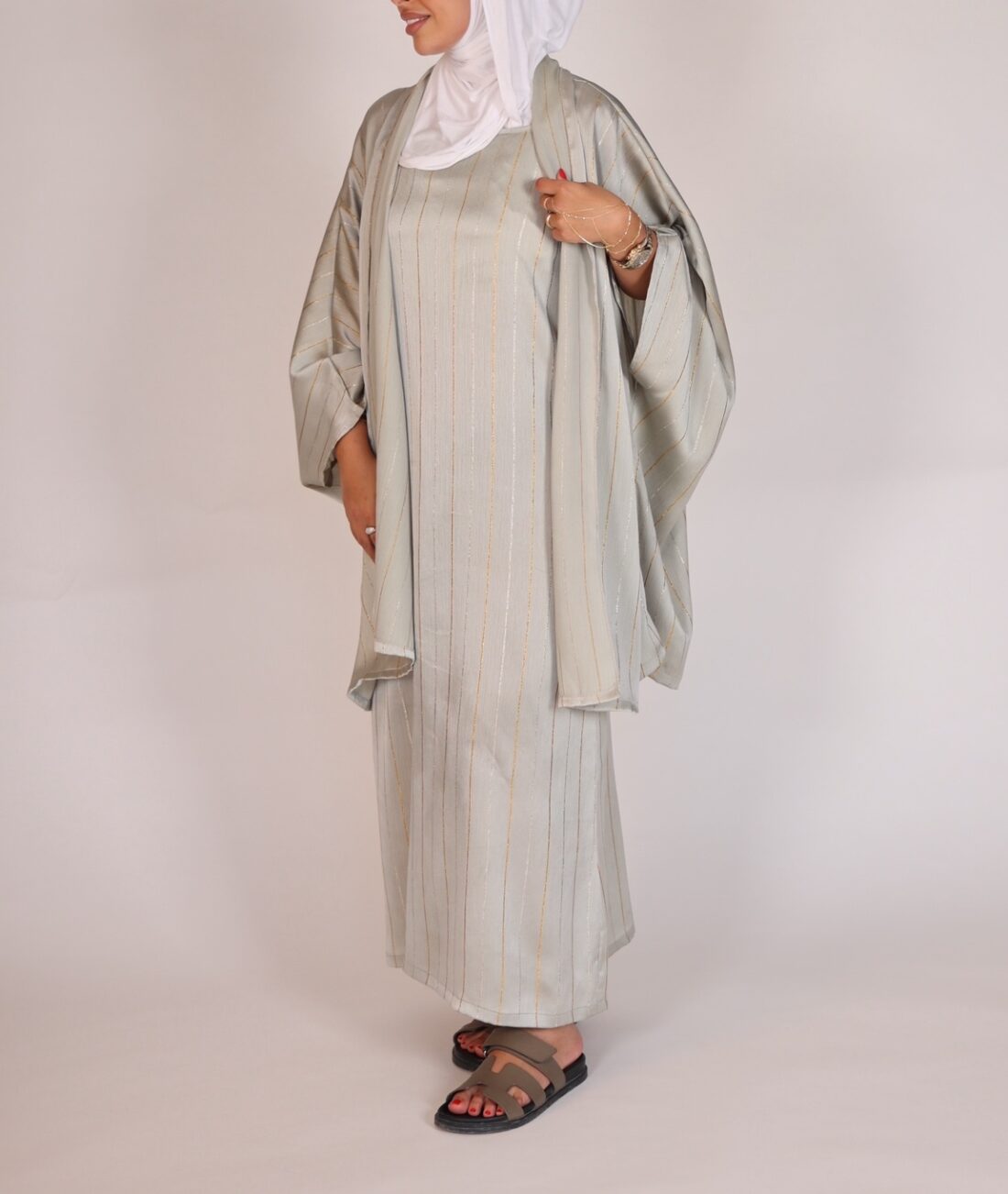 Mint silk summer dress +coverup - Image 4