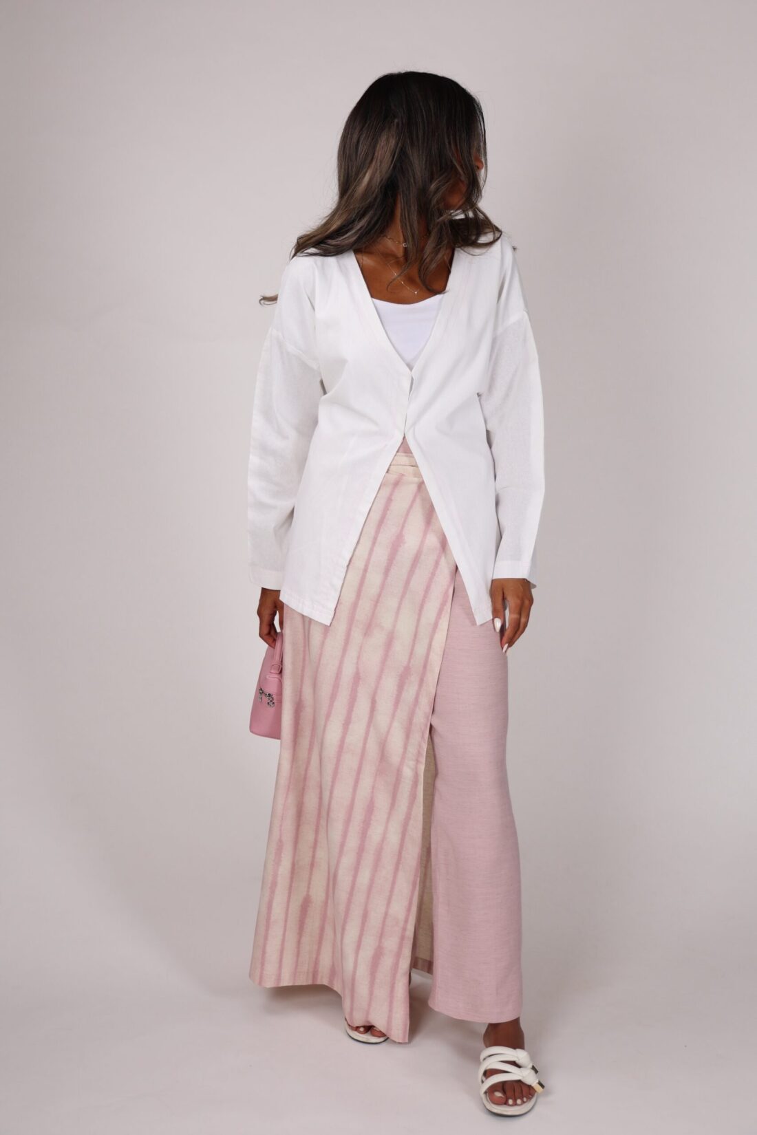 White top + pink(pants+coverup) - Image 3