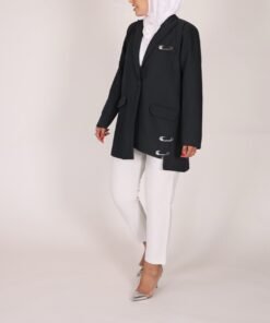 Alternative view of Dark grey clip jacket
