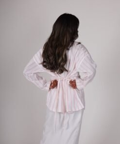 Alternative view of Pink stripes top+skirt