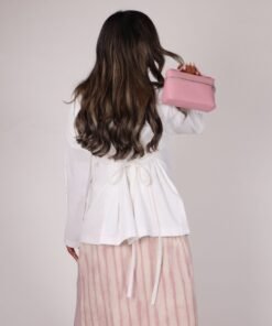 Alternative view of White top + pink(pants+coverup)