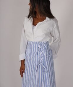Alternative view of White shirt +wrapped skirt